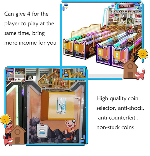 Carnival Golden Minecart arcade booth game machine