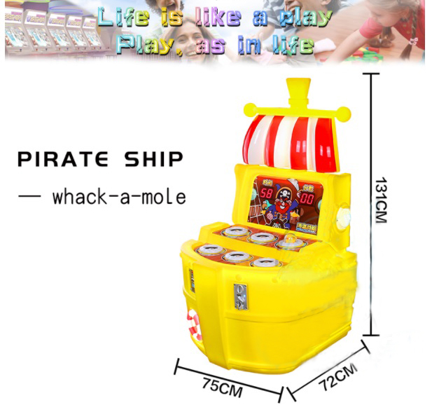 Pirate Ship Arcade Hammer Game Machine